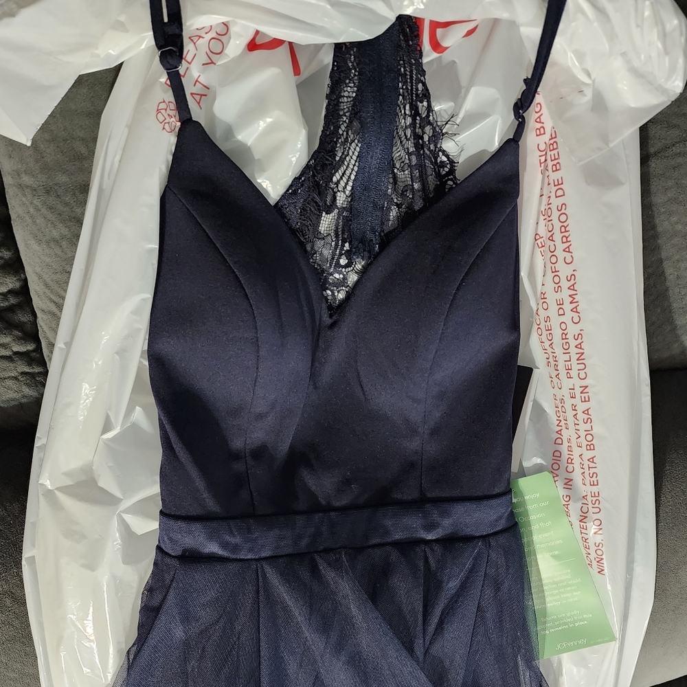 Navy Blue Formal Gown Size 0